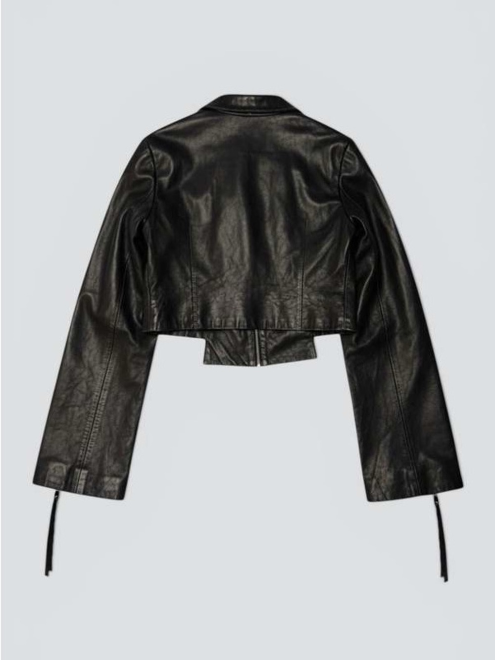 Jovana Markovic black wave leather jacket - Picture 2 of 7